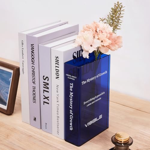 White Modern Art Unique Cross Ceramic Vases Set of 2, Perfect for Room Home Office Hotel Restaurant Farmhouse Decor Decoration, Safe Delivery (White)