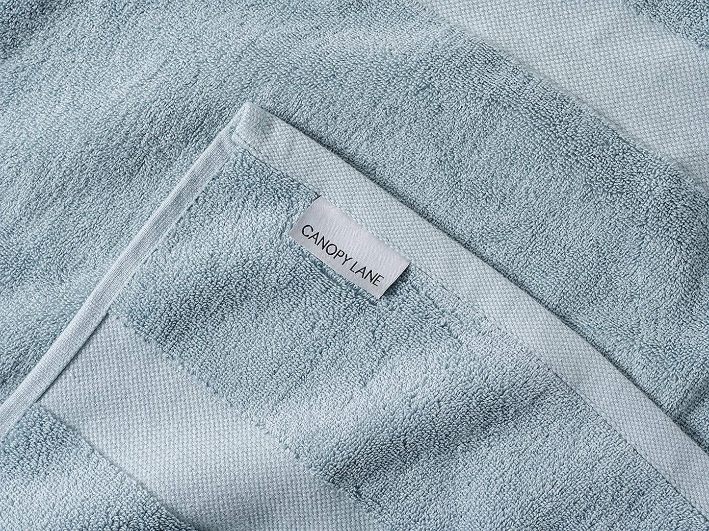Canopy Lane Six Piece Bath Linen Set | 700 GSM Super Absorbent, Luxuriously Soft, 100% Cotton Bath Linens | Six Piece Set - 2 Bath Towels, 2 Hand Towels, and 2 Washcloths (Seafoam)