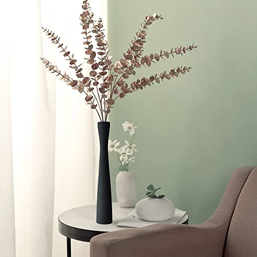 Montex 2 Pack Tall Ceramic Vase 16", Floor Vase for Pampas Grass Modern Flower Vase 40cm (Black)