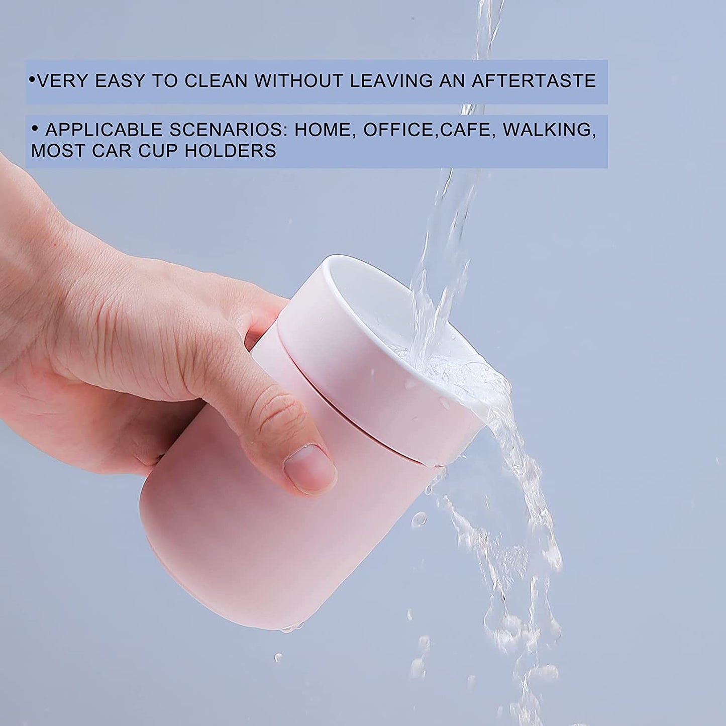 Ceramic Coffee Mug, Reusable Insulated Coffee Cups with Lids Cute Travel Mugs Protective Silicone Sleeve, 10 Ounces, to Go Mug for Coffee Tea Portable Office or Home Cups Dishwasher Safe (Gray)