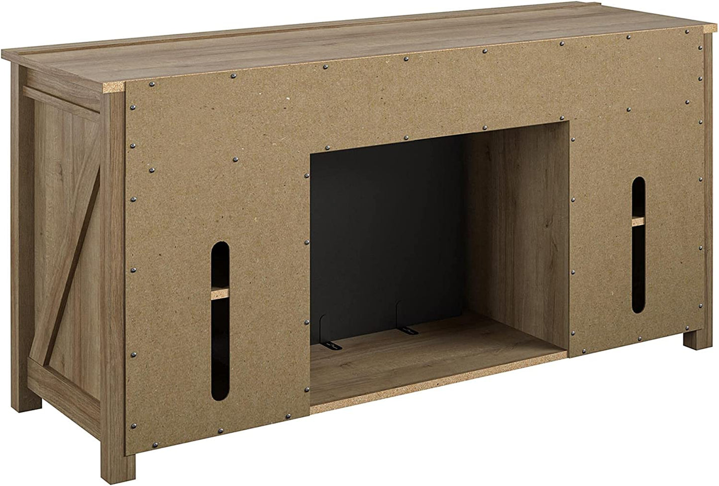 Ameriwood Home Farmington Electric Fireplace TV Console for Tvs up to 60", Natural