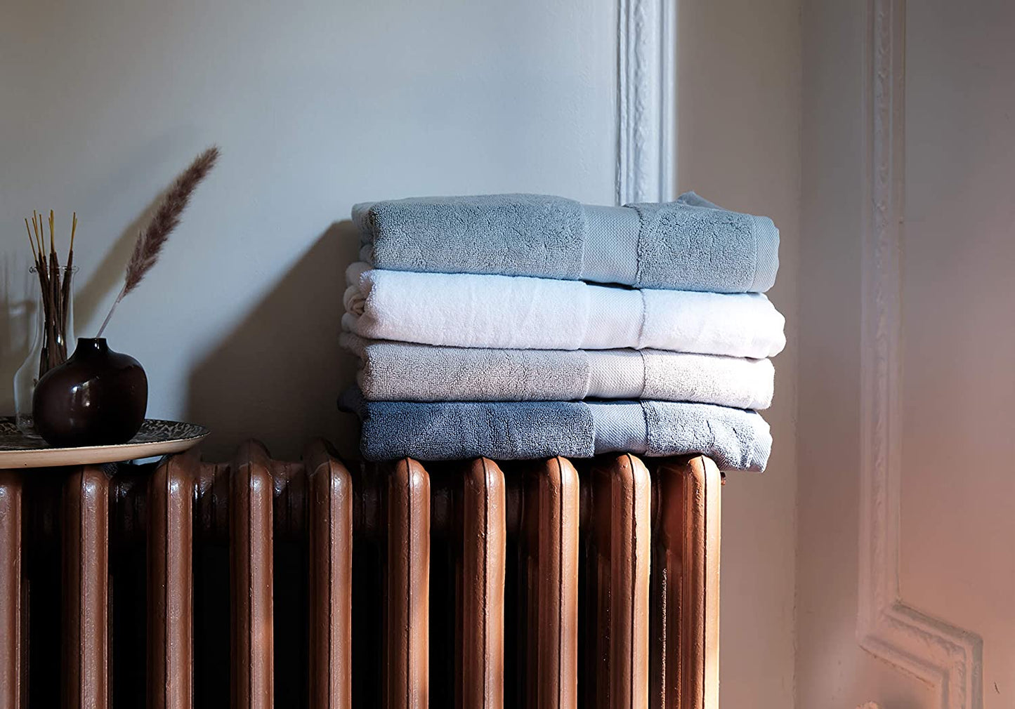 Canopy Lane Six Piece Bath Linen Set | 700 GSM Super Absorbent, Luxuriously Soft, 100% Cotton Bath Linens | Six Piece Set - 2 Bath Towels, 2 Hand Towels, and 2 Washcloths (Seafoam)