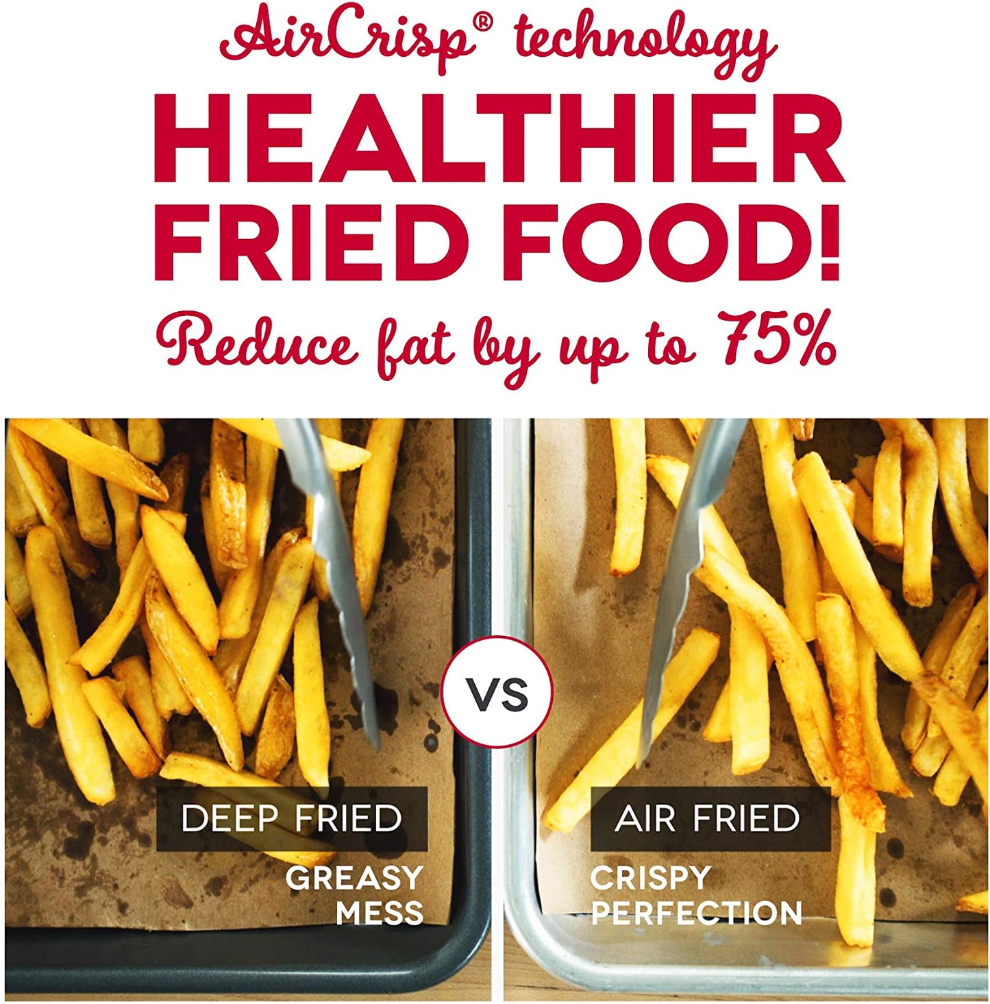 Deluxe Electric Air Fryer + Oven Cooker with Temperature Control, Non-Stick Fry Basket, Recipe Guide + Auto Shut off Feature, 1200-Watt, 3 Quart - Aqua