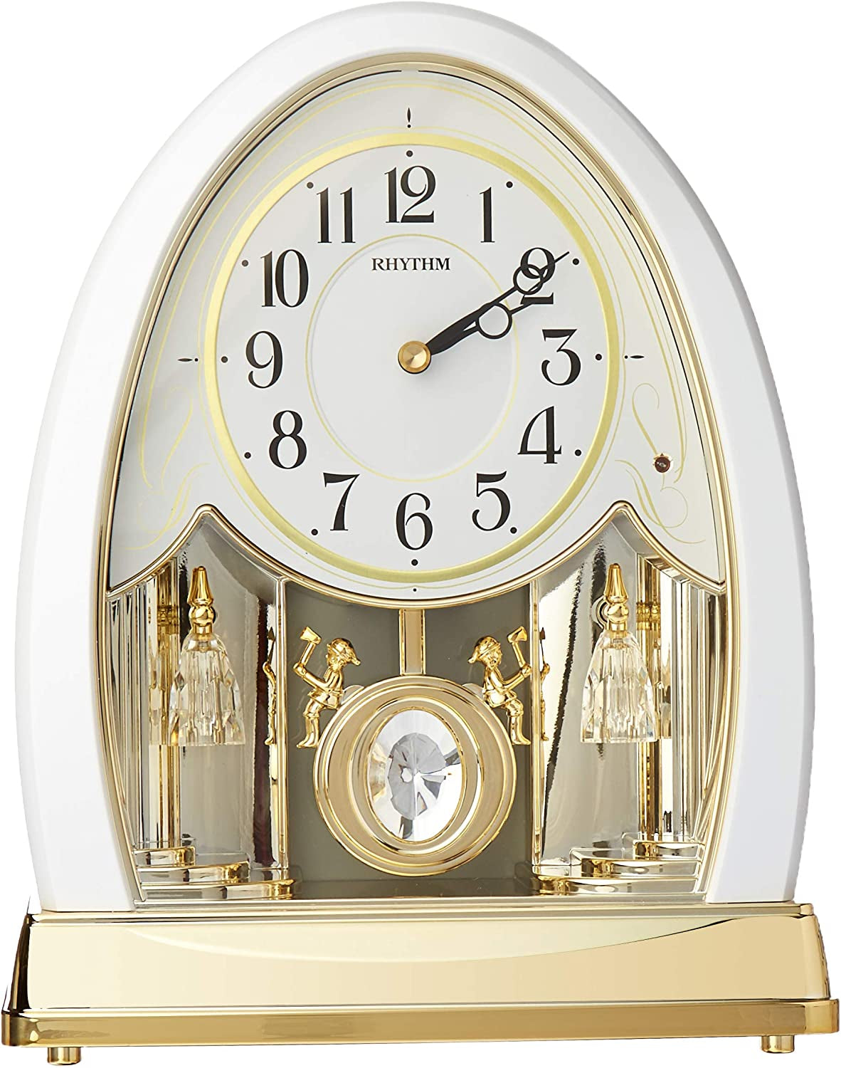 Clocks "Joyful Crystal Pearl" Musical Mantel Clock