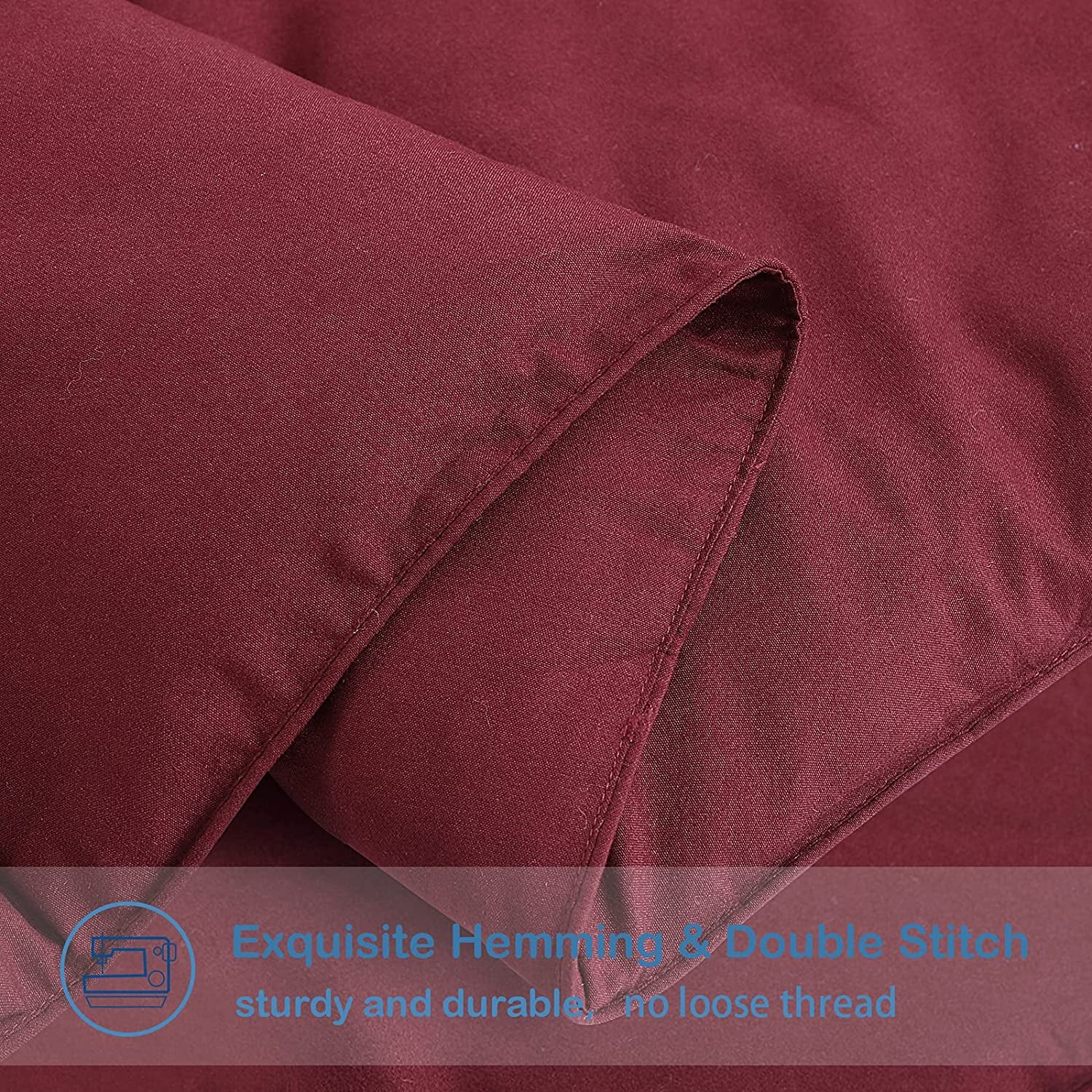 All Season Oversized King Soft Quilted down Alternative Comforter Reversible Duvet Insert with Corner Tabs,Winter Summer Warm Fluffy,Burgundy,98X116 Inches