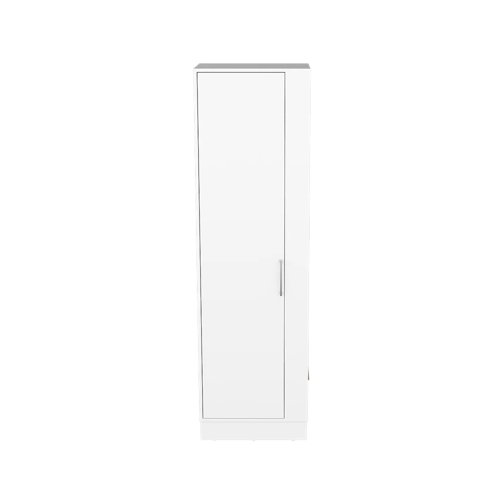 Storage Cabinet Manika, One Door and Shelves, White Finish