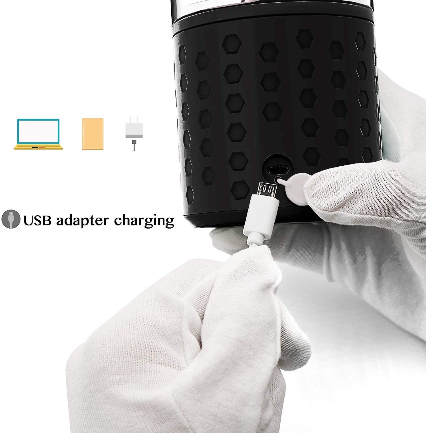 Portable Blender, Personal Blender for Shakes and Smoothies with Rechargeable USB Blender Cup, Black